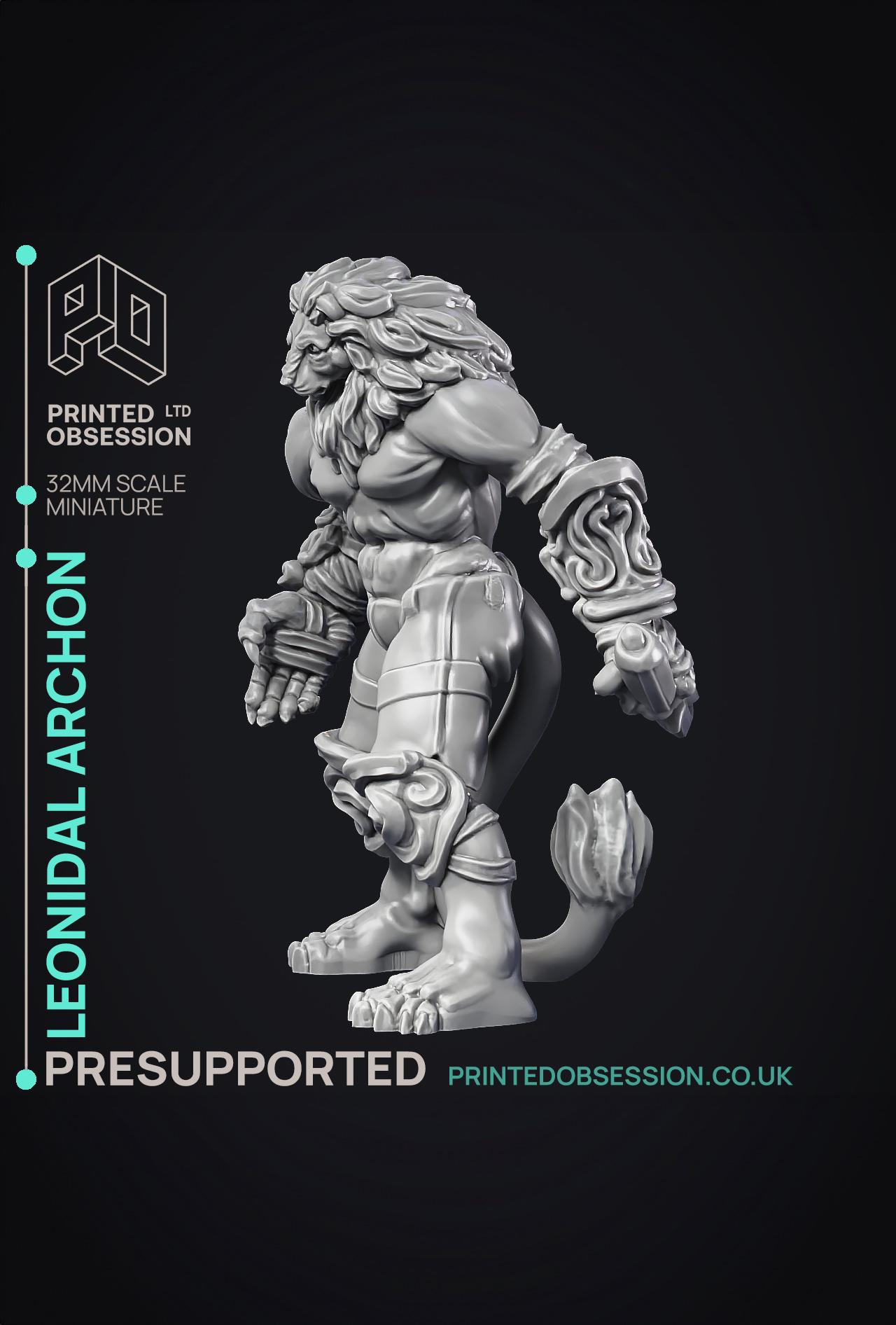 Leonidal - Agathion - PRESUPPORTED - Heaven Hath no fury - 32mm scale  3d model