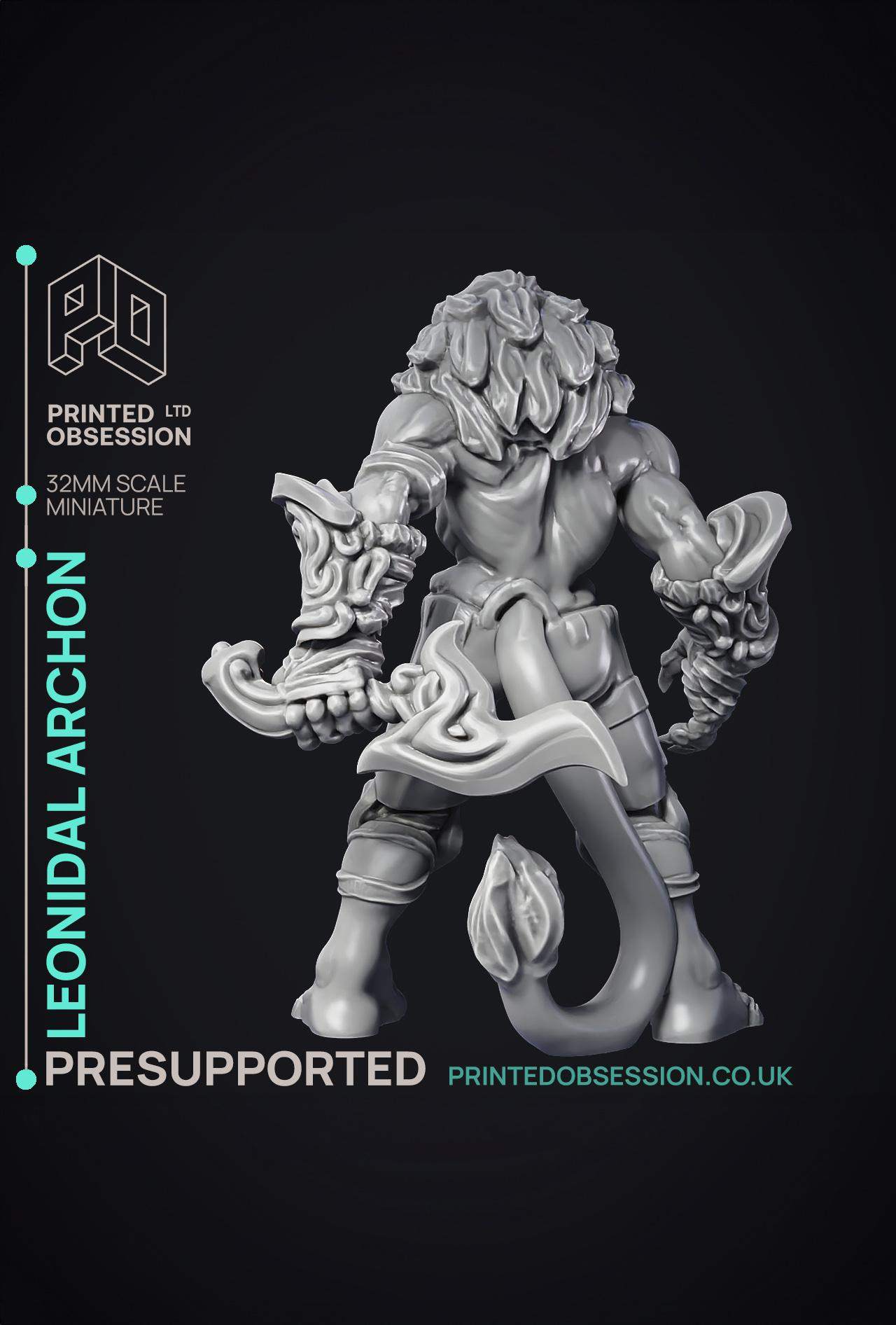 Leonidal - Agathion - PRESUPPORTED - Heaven Hath no fury - 32mm scale  3d model