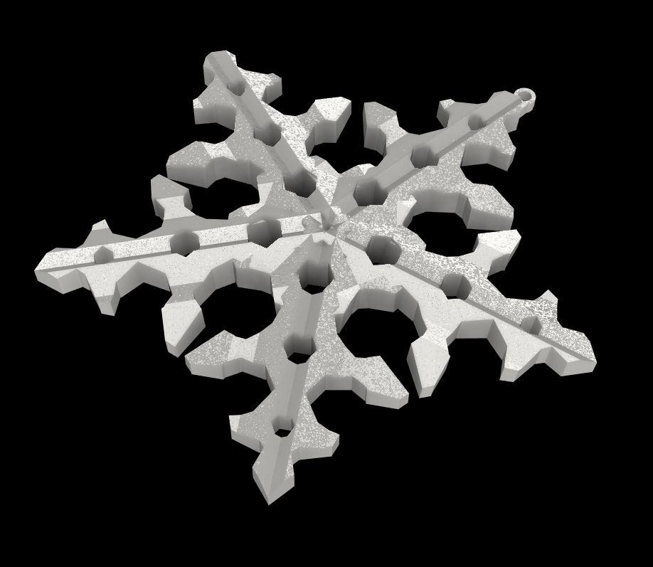 Angular Snowflake V1 3d model