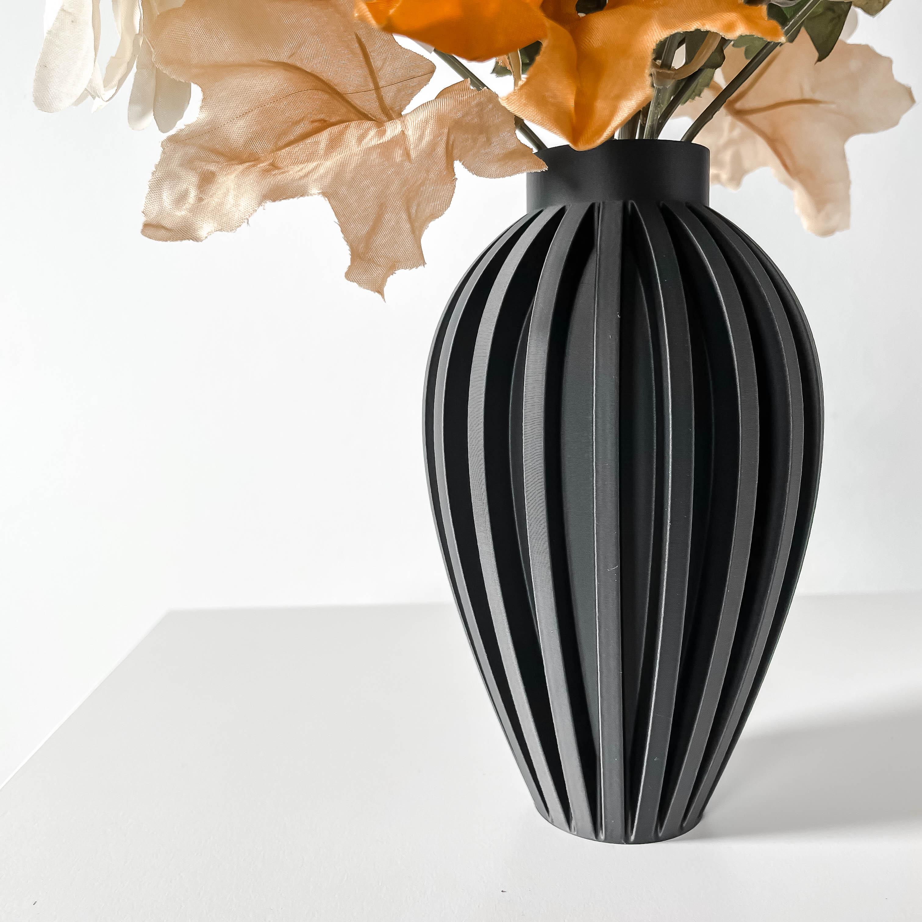 The Busen Vase, Modern and Unique Home Decor for Dried and Preserved Flower Arrangement  | STL File 3d model