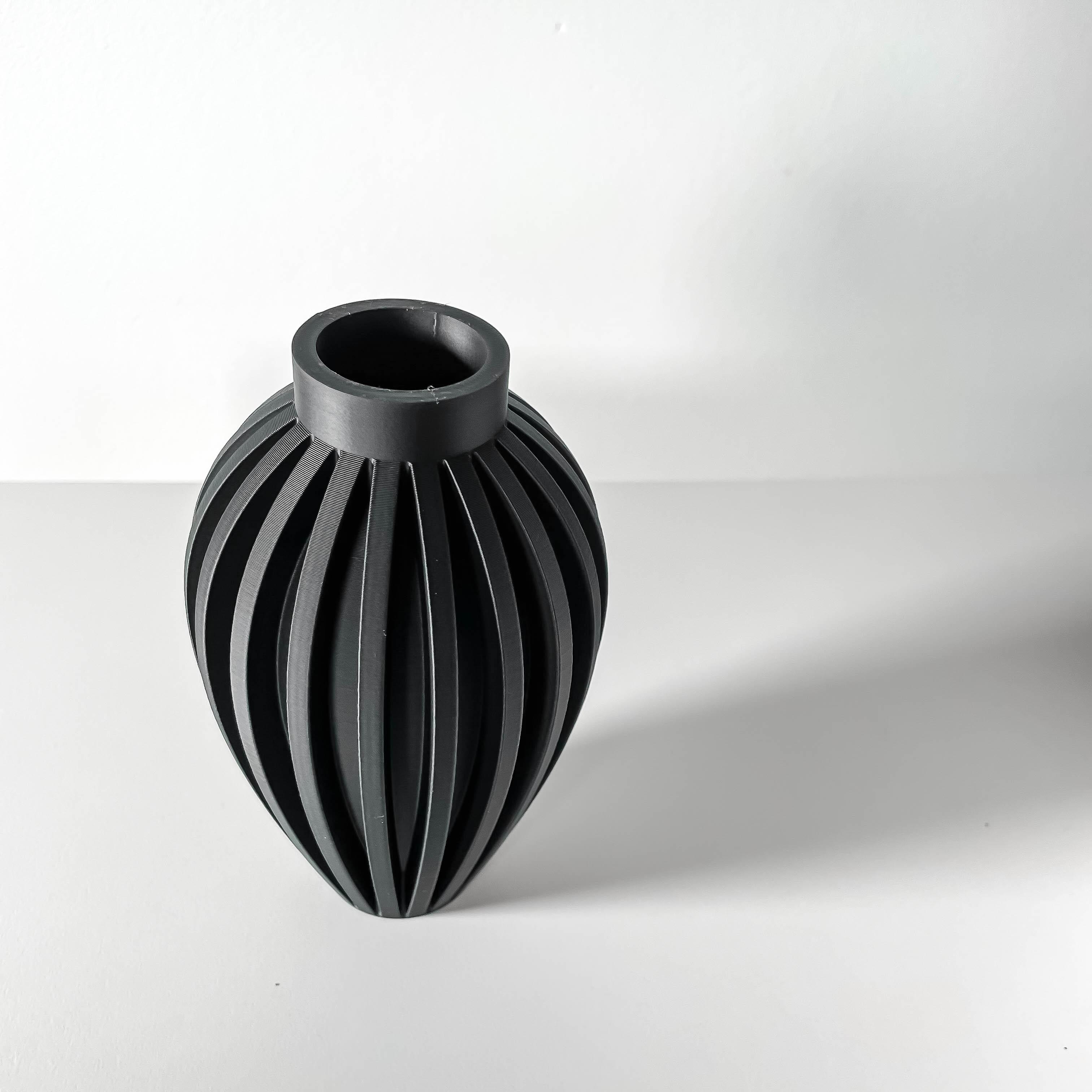 The Busen Vase, Modern and Unique Home Decor for Dried and Preserved Flower Arrangement  | STL File 3d model