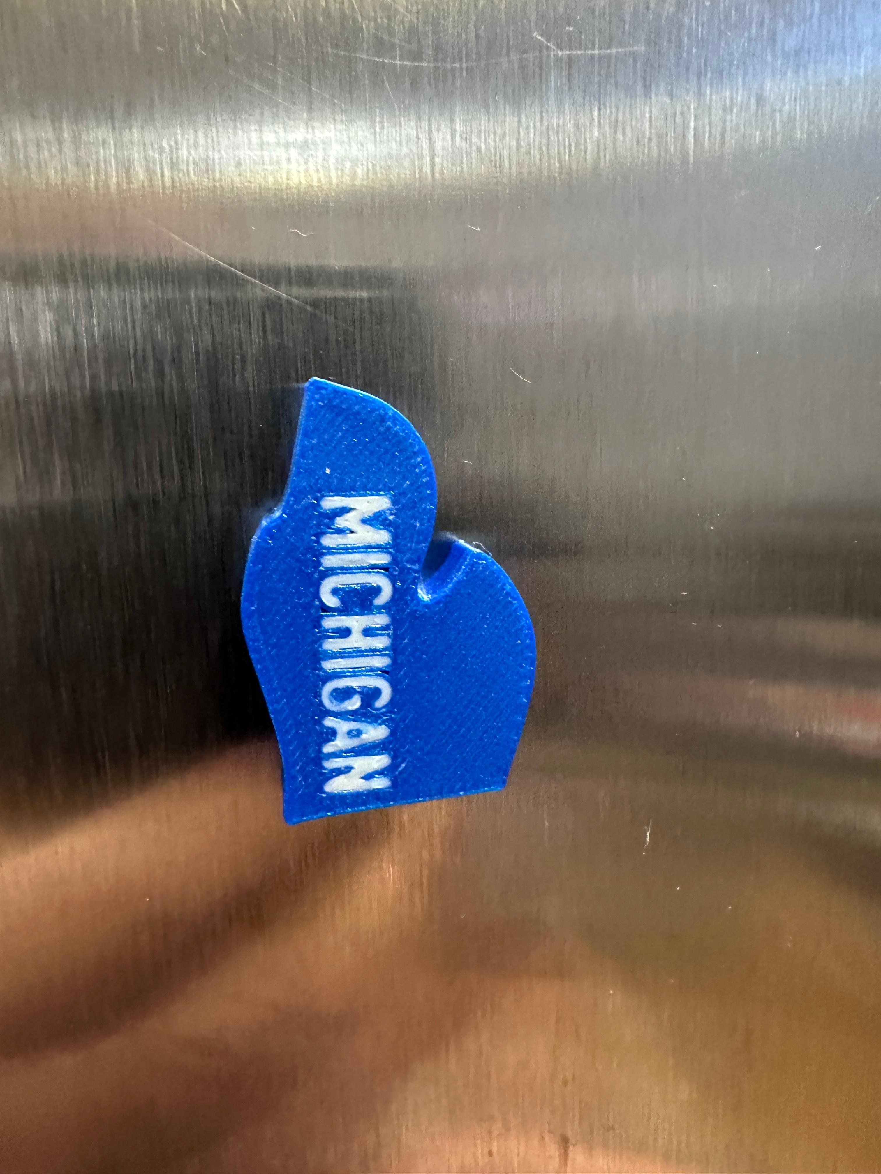 Merica Fridge Magnets - MMU version - MICHIGAN 3d model