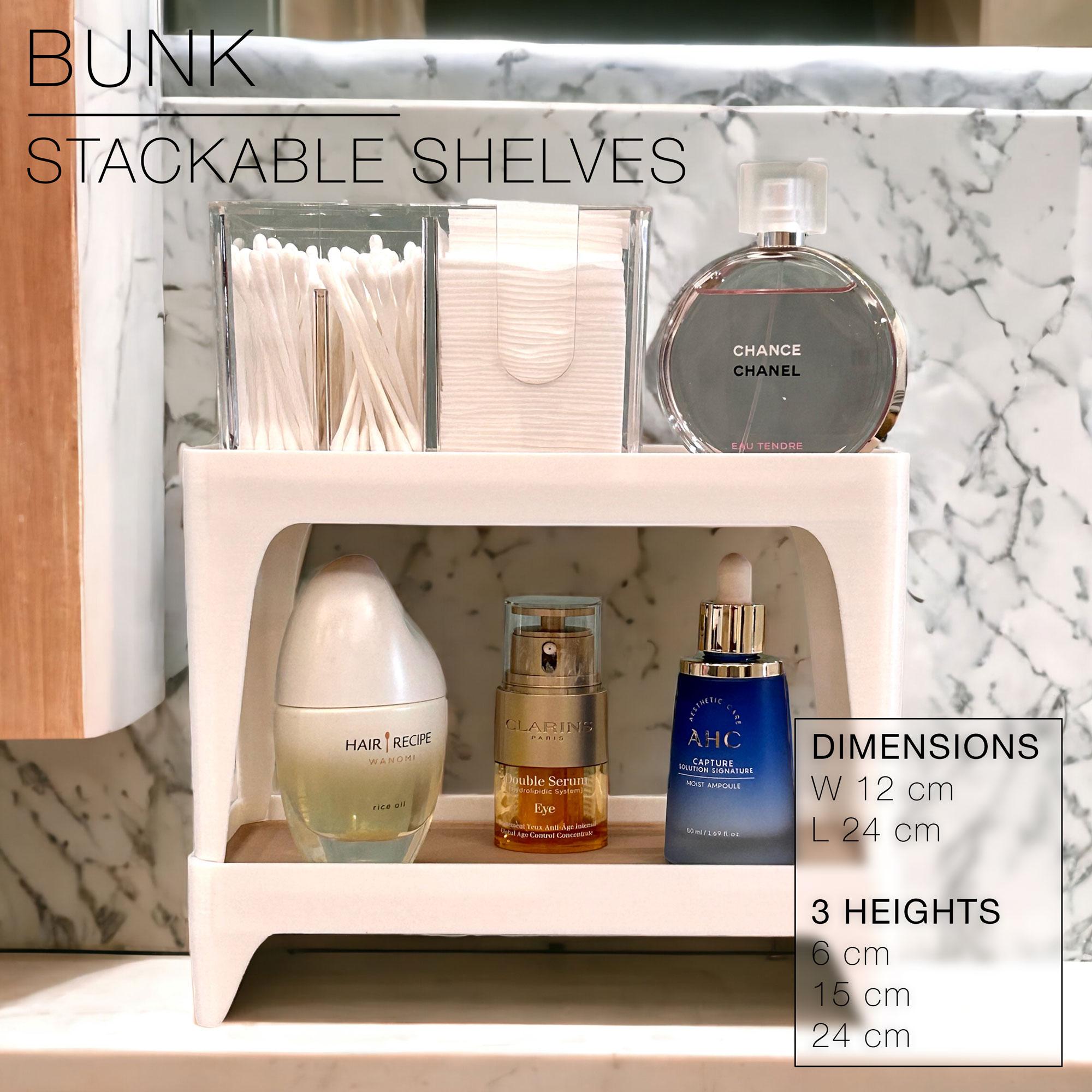 BUNK | Stackable shelves for bathroom & kitchen 3d model