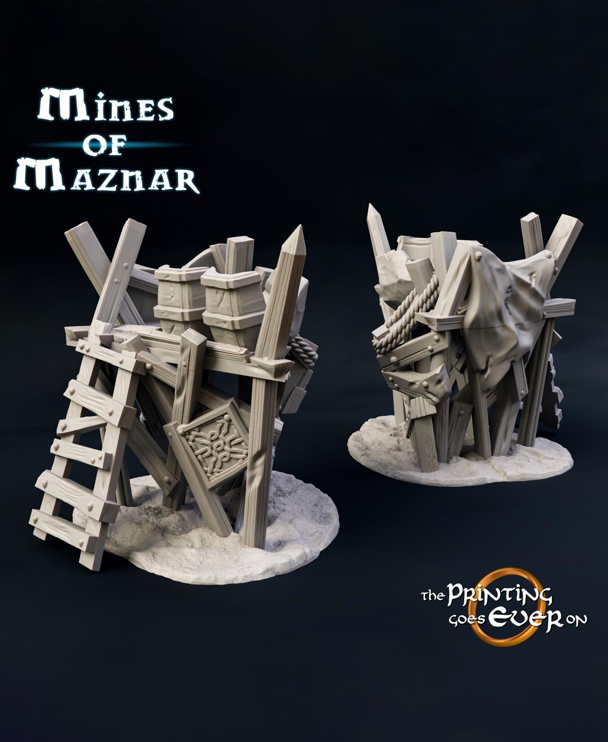 Goblin Buildings Set 3d model