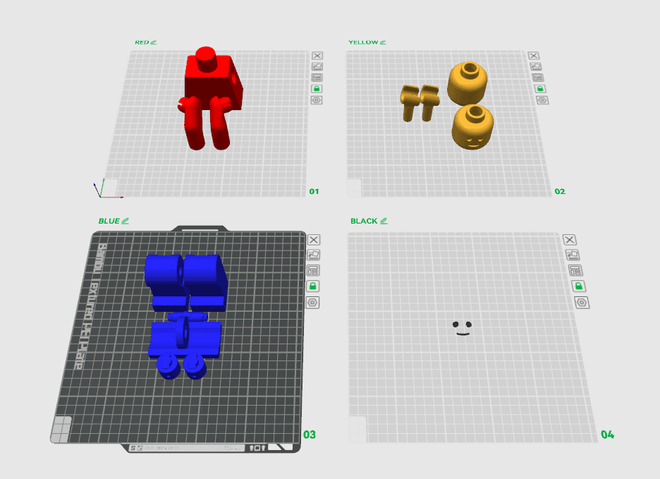 BASIC BIG BRICK FIGURE (6:1 Scale) 3d model