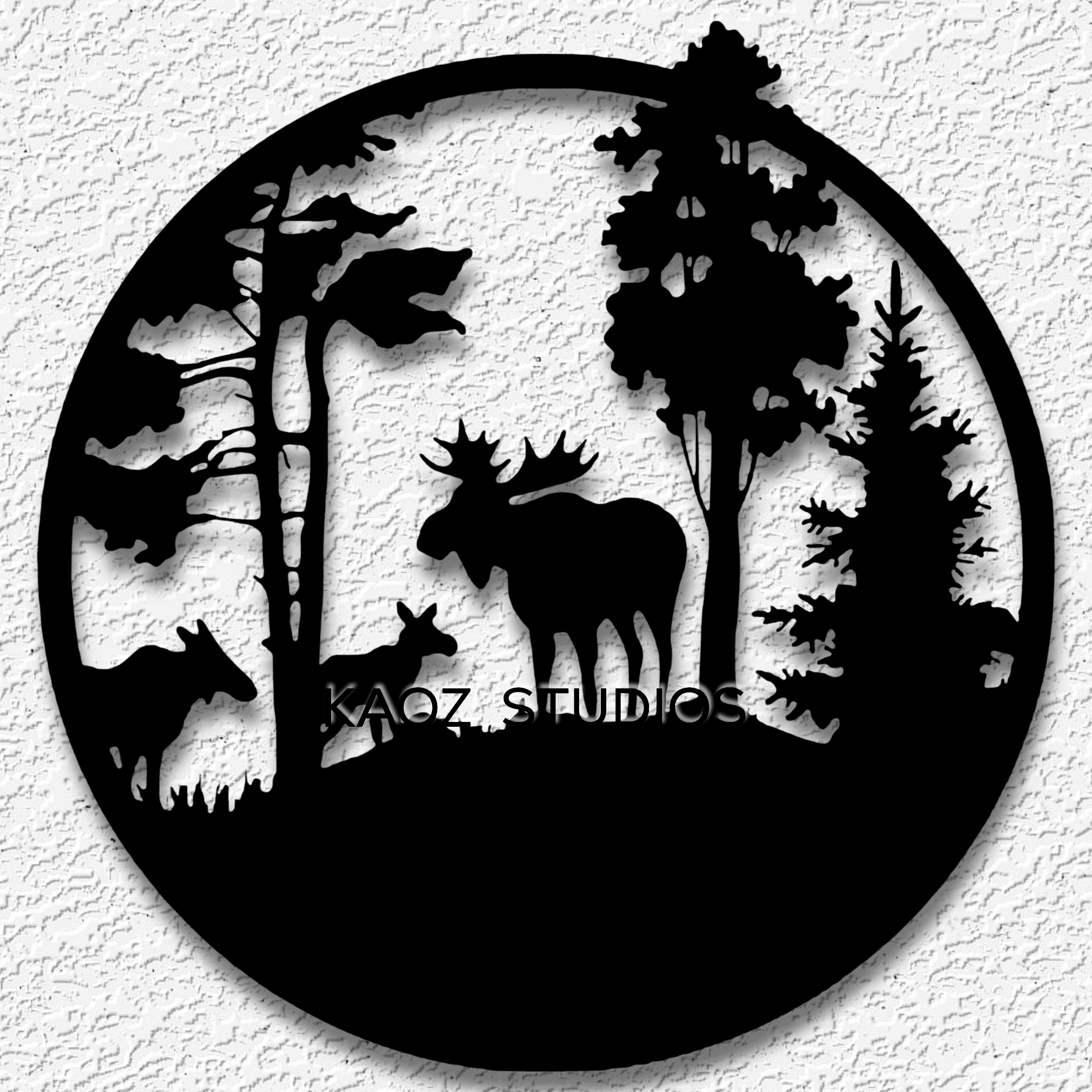 moose wall art nature scenery wall decor animal decoration 3d model