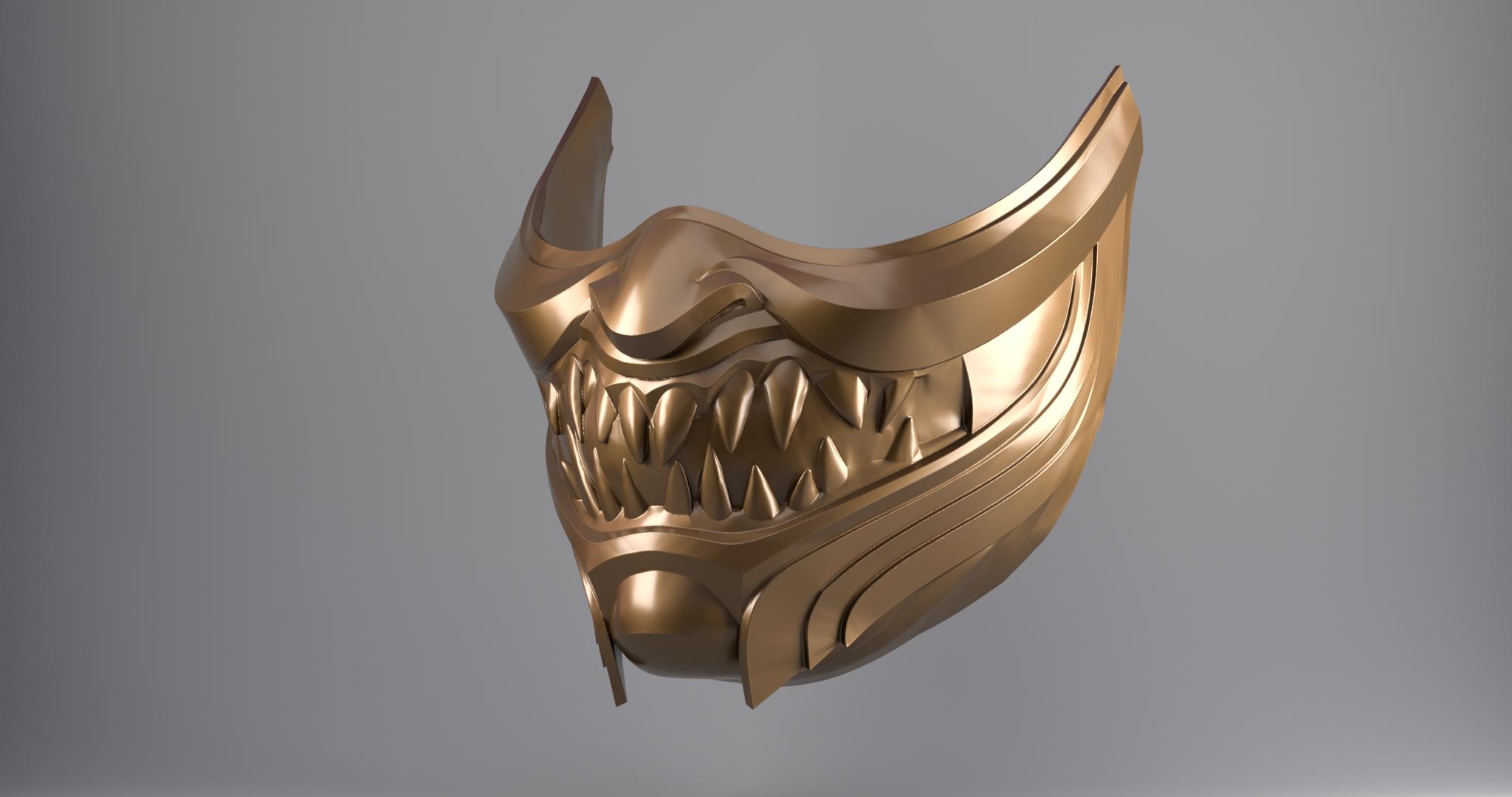 Mortal Kombat - Scorpion Mask Cosplay 3d model