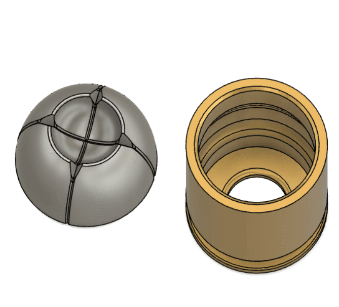 9mm Hollow point Can Cup - 12oz 3d model