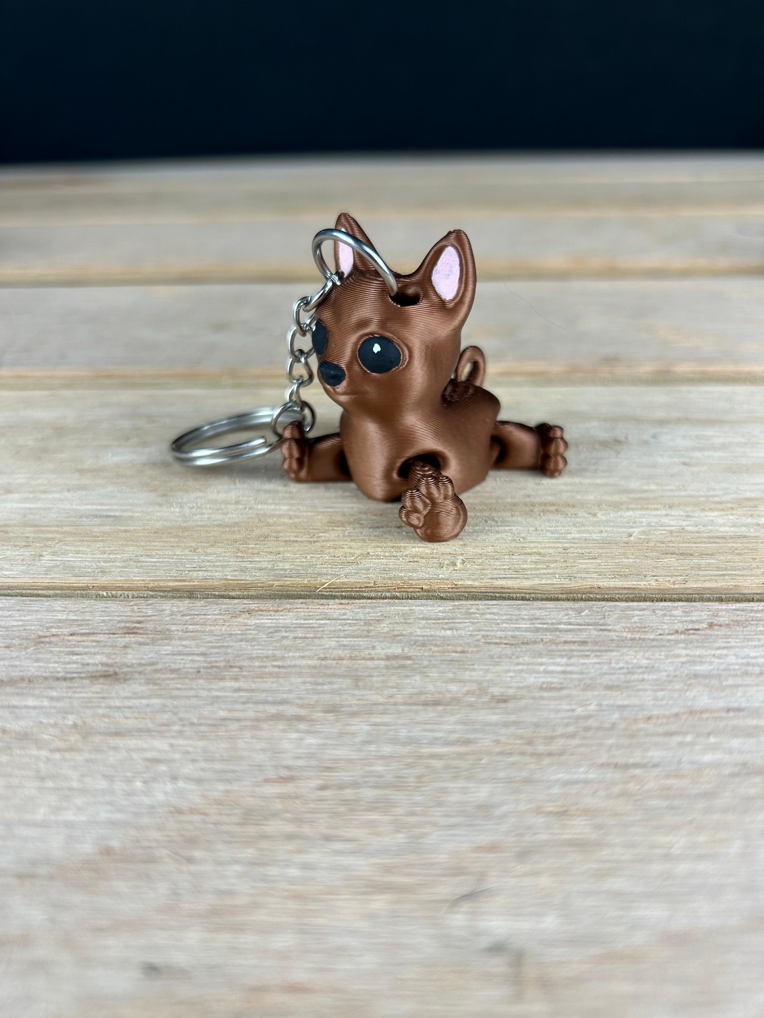 Chihuahua Keychain Fidget 3d model