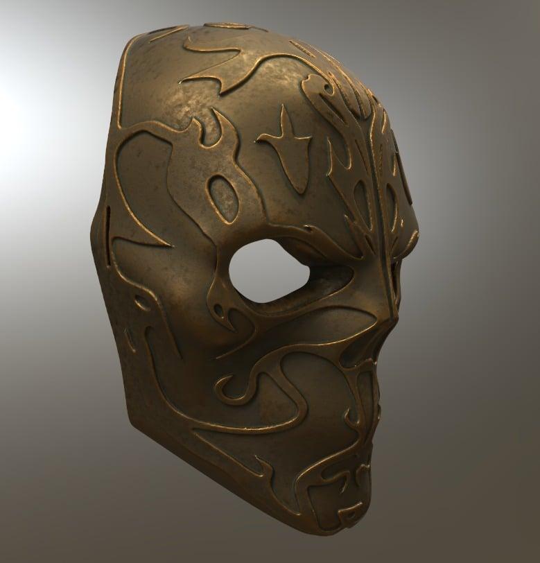 Cursed Skull Mask 3d model