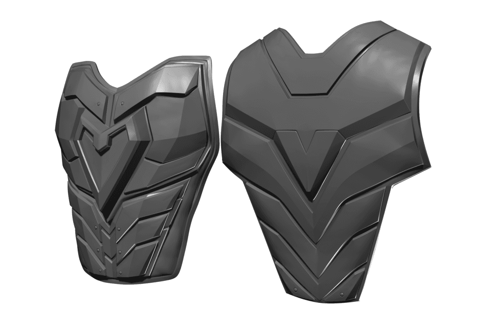 Red Hood Chest Piece 2  3d model