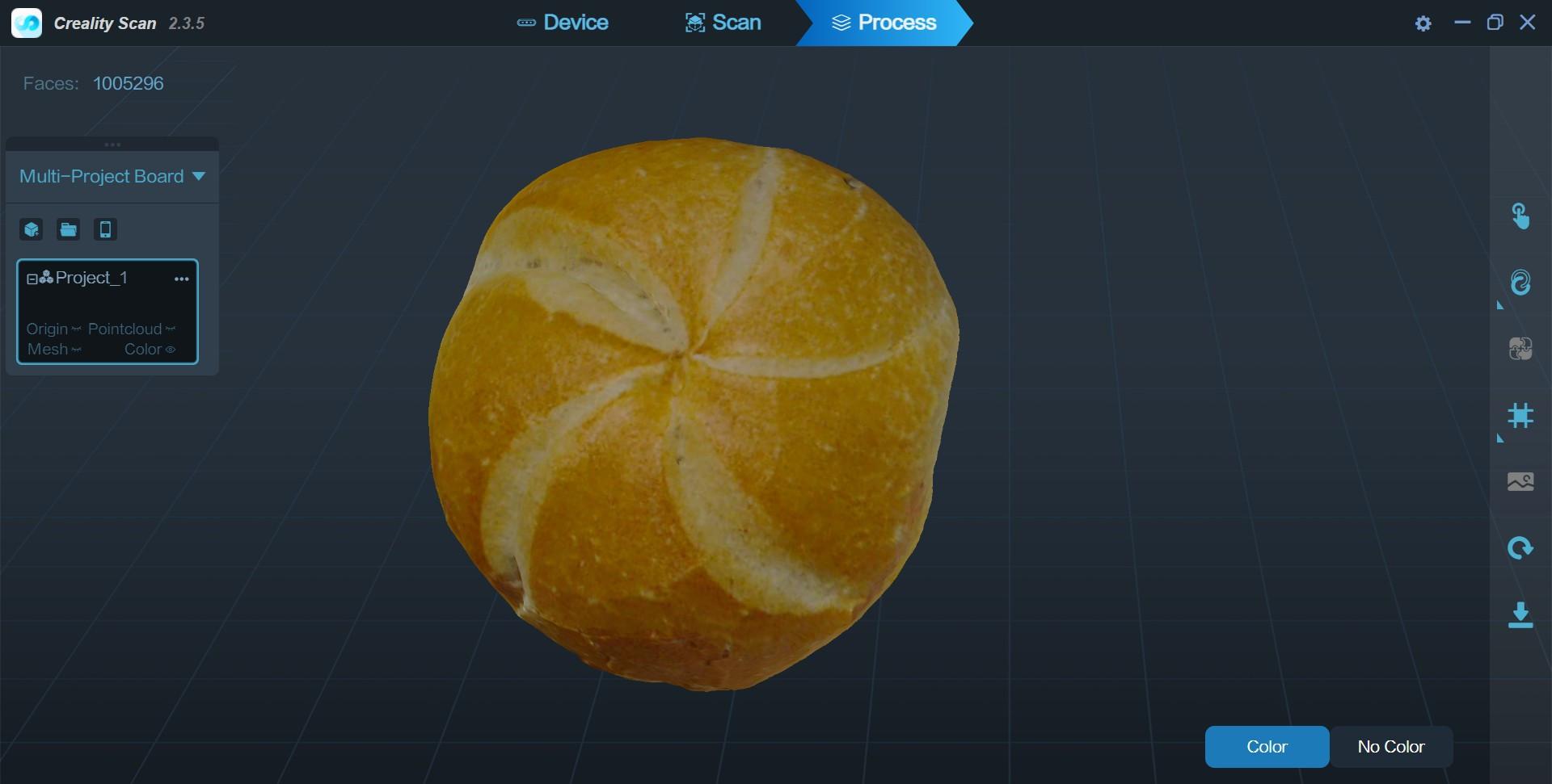 Bread Roll / Bun 3D Scan 3d model