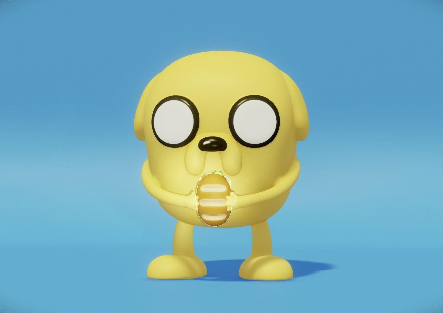 JAKE EL PERRO 3d model