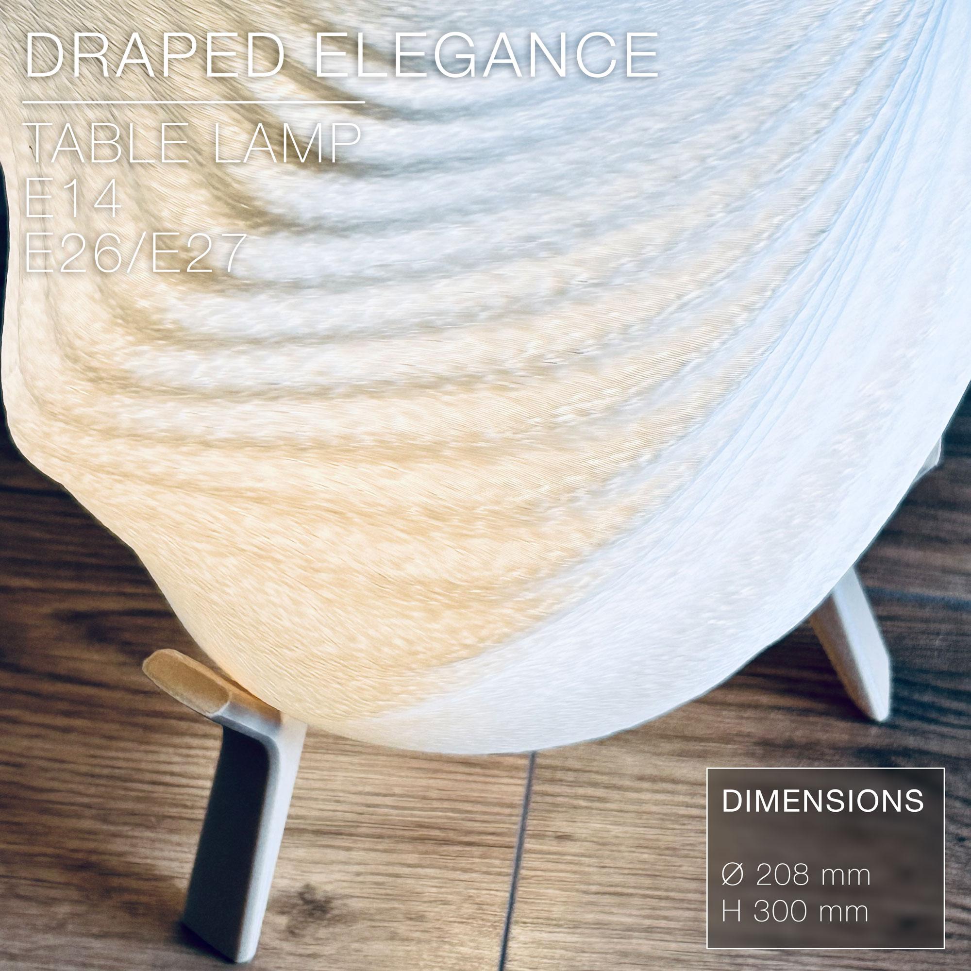 DRAPED ELEGANCE | Table Lamp 3d model