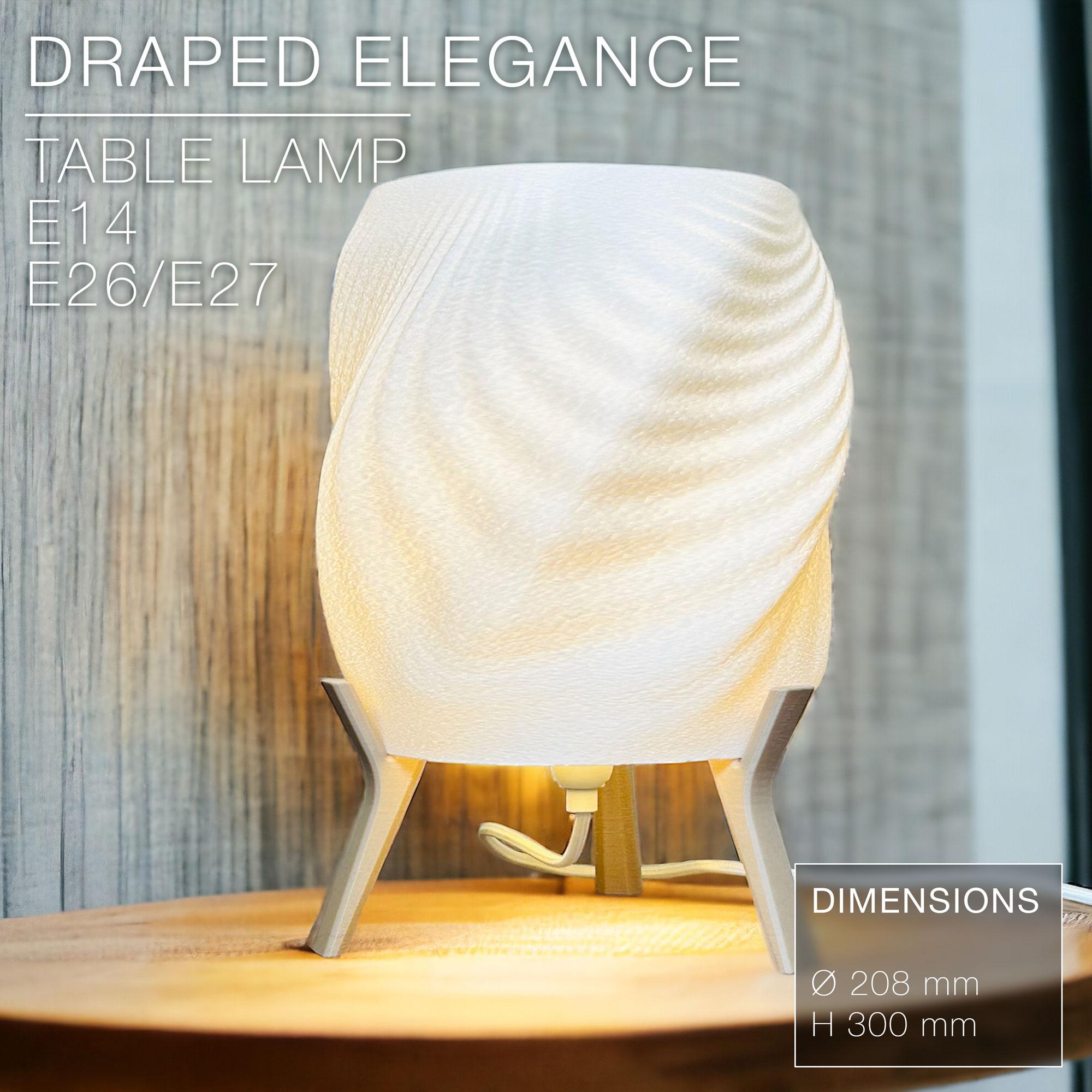 DRAPED ELEGANCE | Table Lamp 3d model