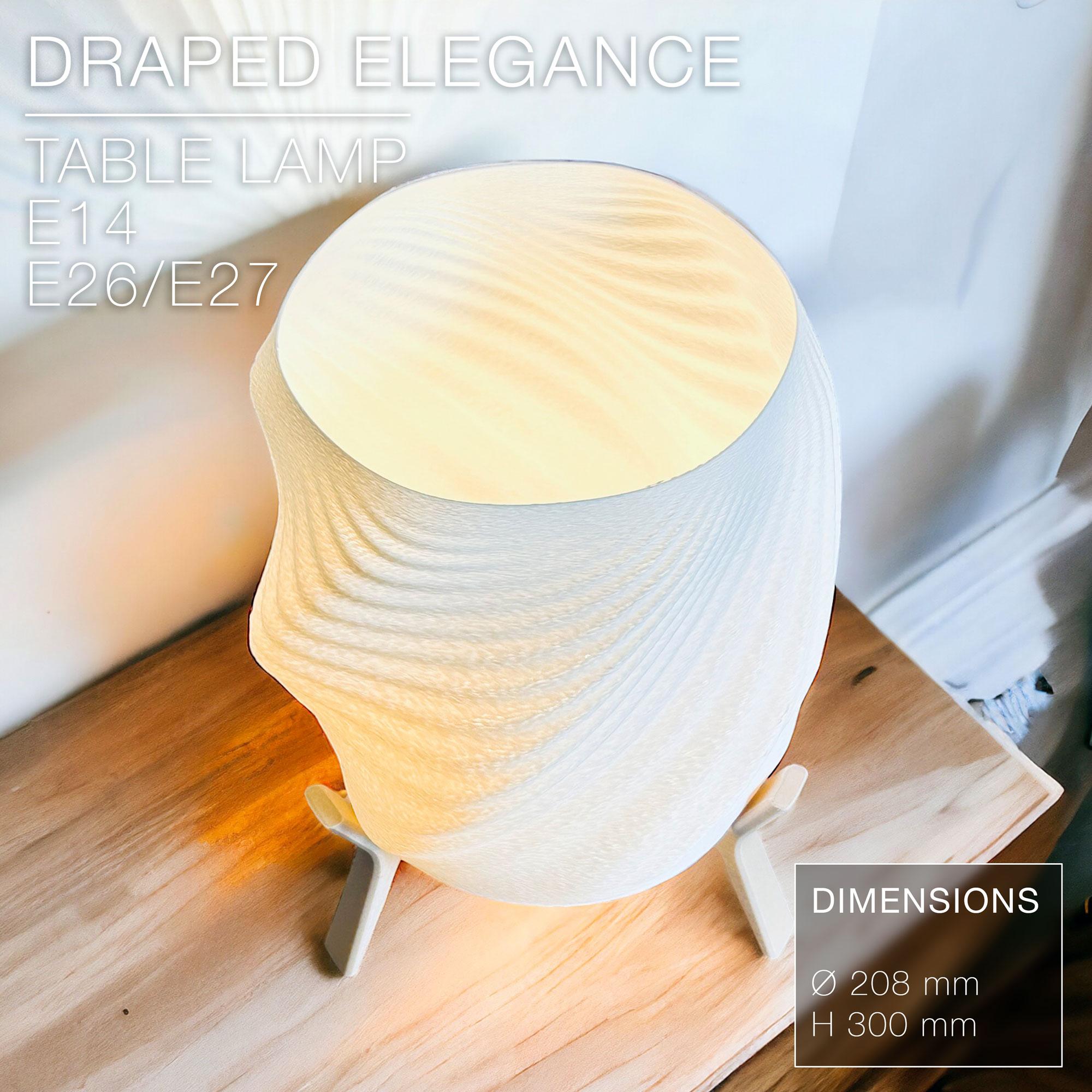 DRAPED ELEGANCE | Table Lamp 3d model