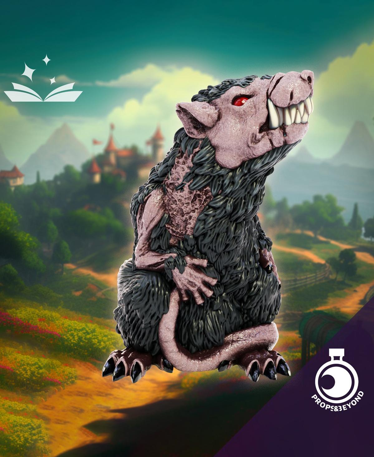 Figurine of Wondrous Power - Dire Rat 3d model