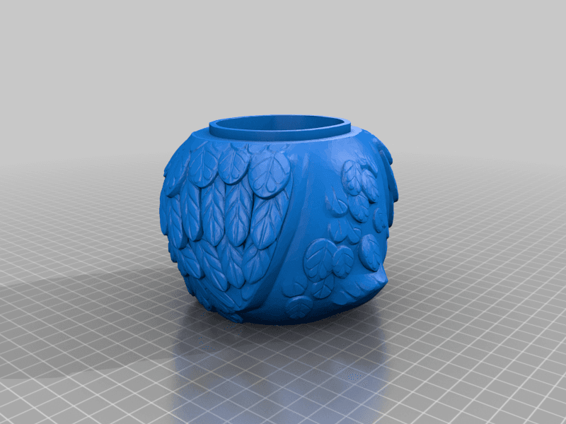 Multi Coloured Owl Jar - Fixed Overhangs 3d model