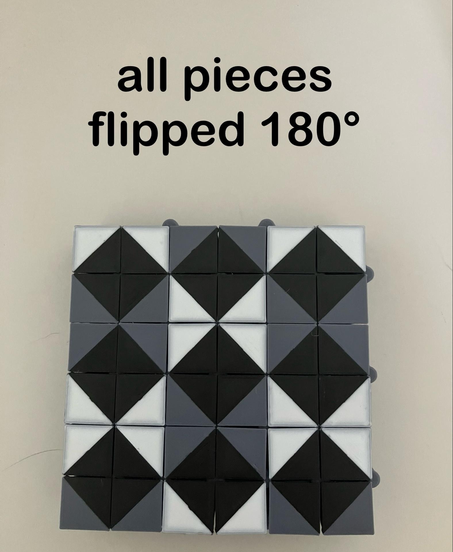 Auxetic Tile // 18mm Diagonal Split 3d model