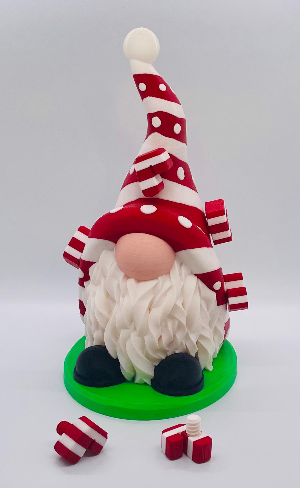 Candy Cane Gnome 3d model