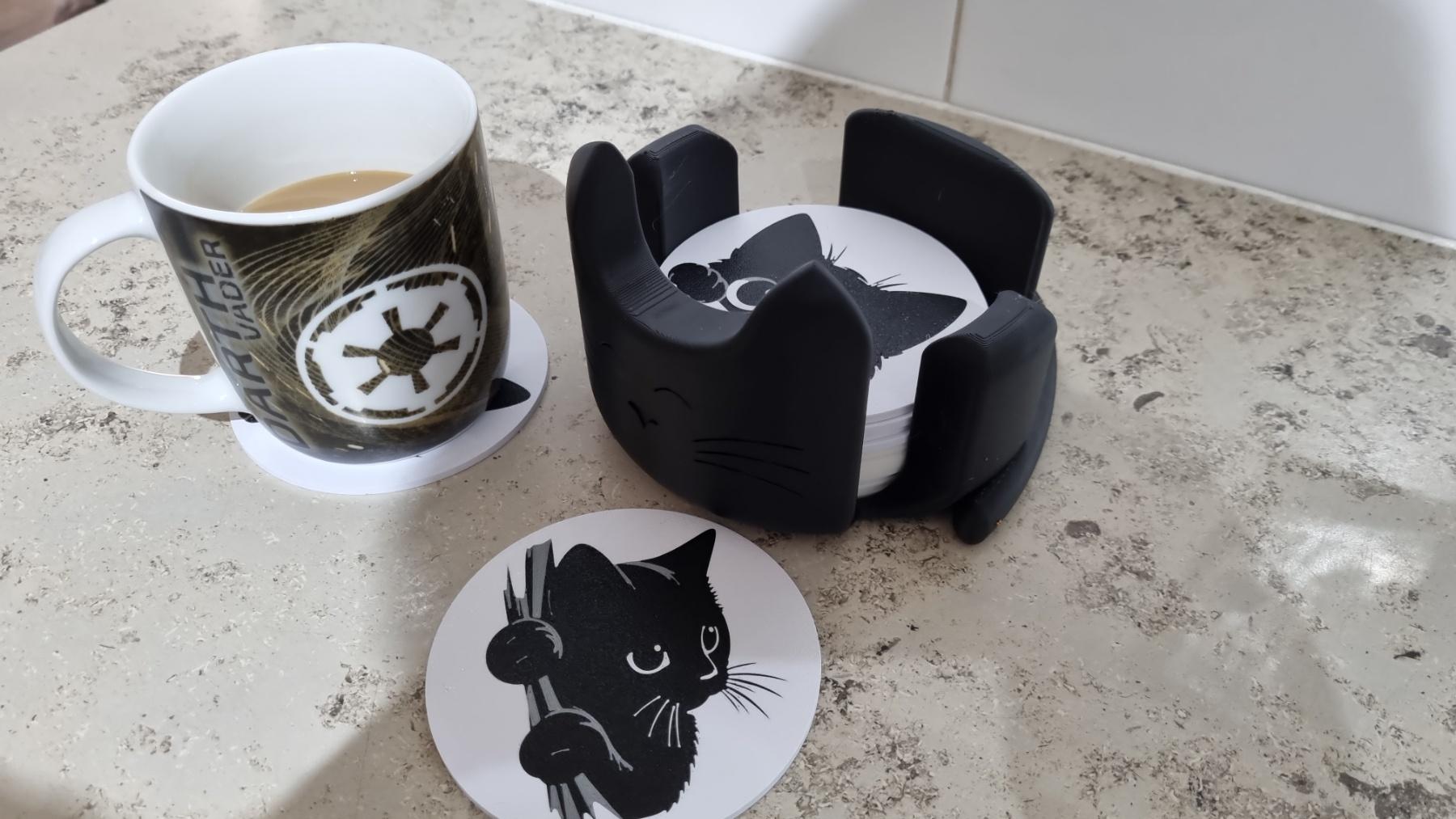 Cat Coaster Holder 3d model