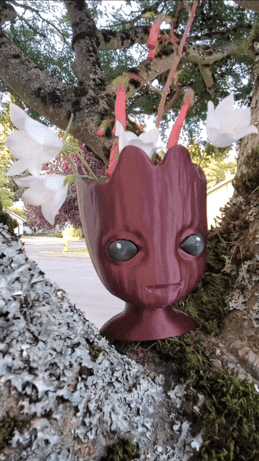 Baby Groot Planter - Multi Part Model 3d model