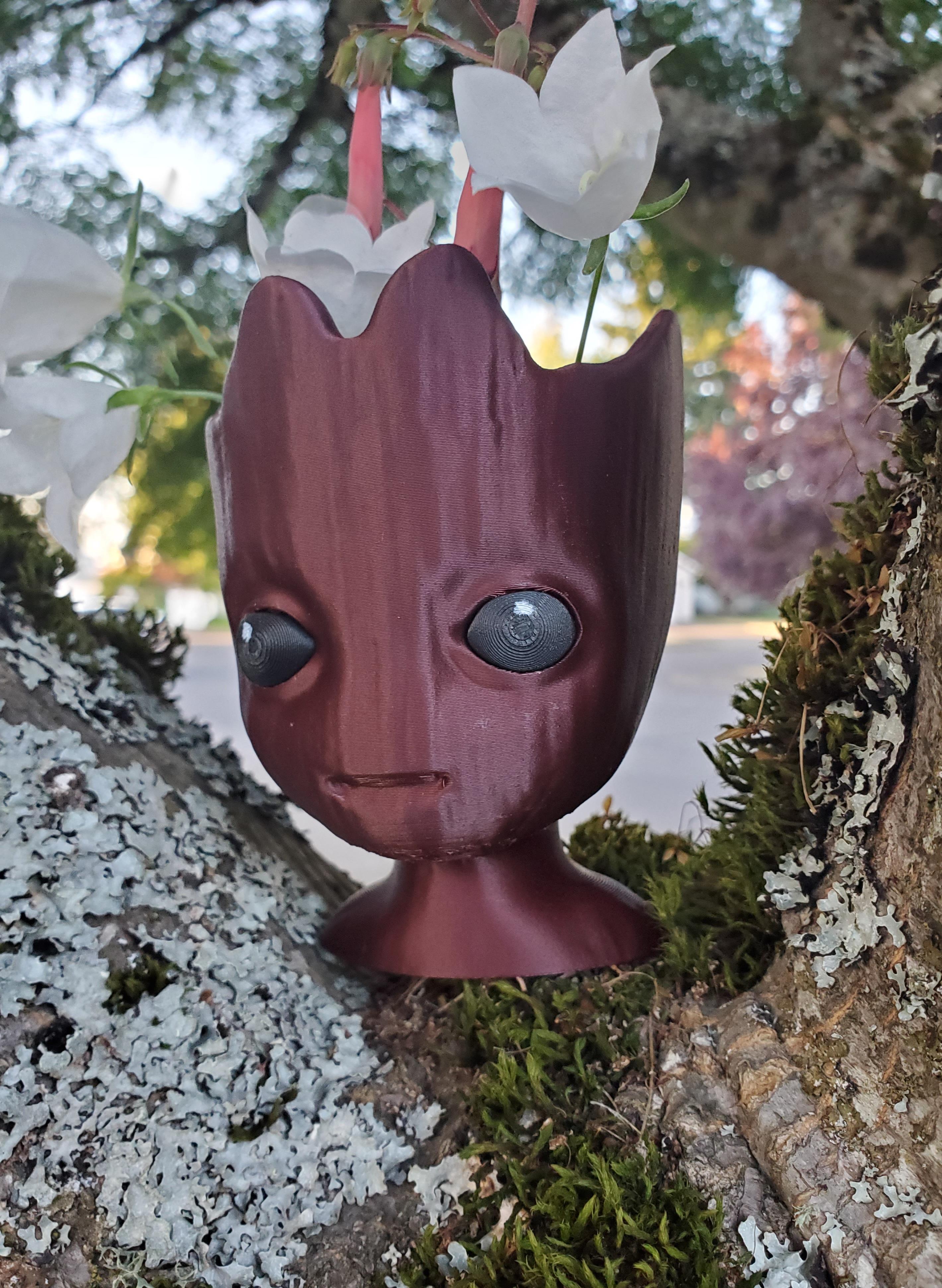 Baby Groot Planter - Multi Part Model 3d model