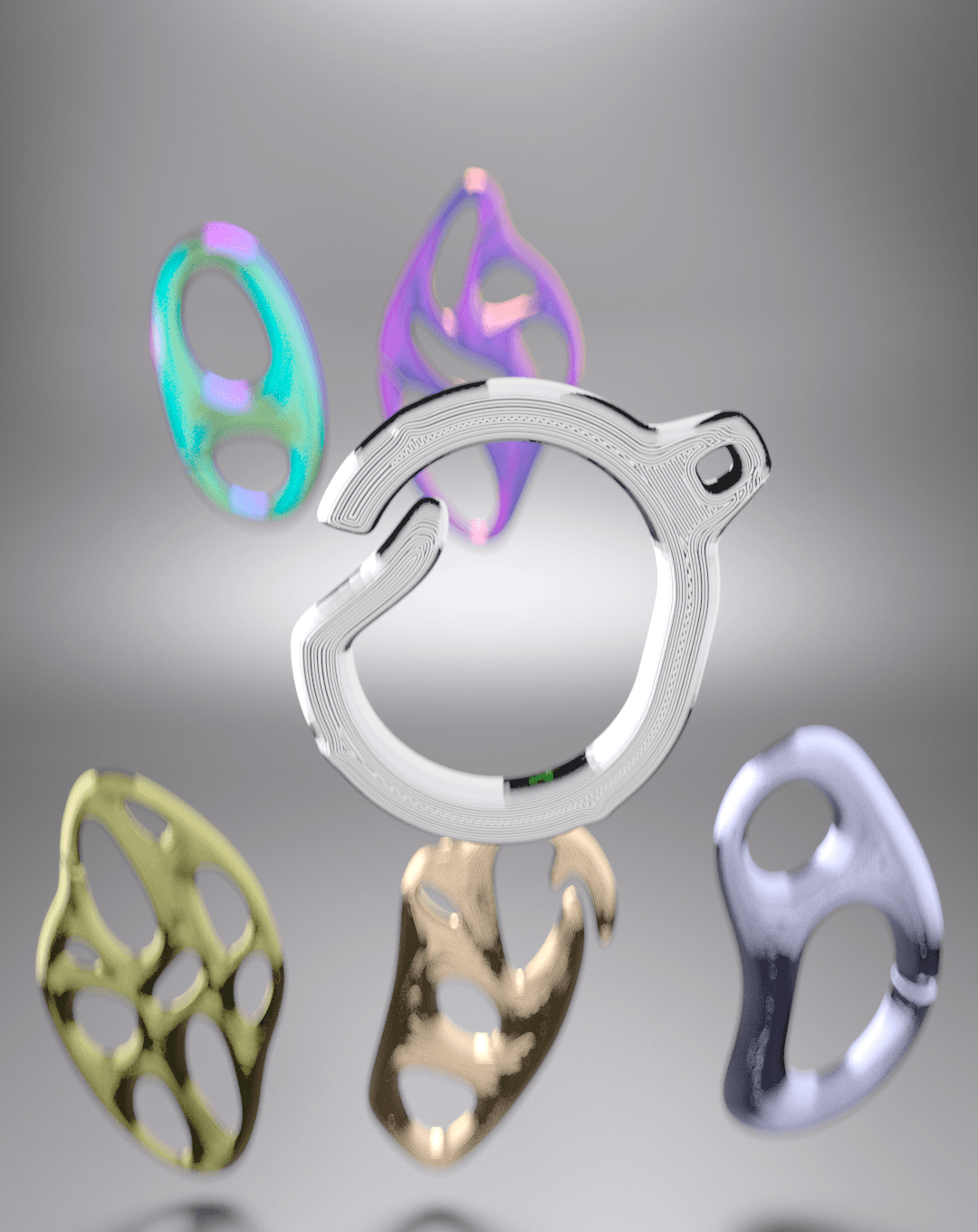 Carabiners Bundle 3d model