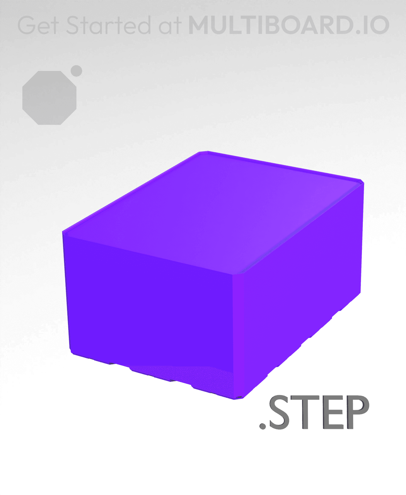 3x4x2 - Multibin Insert - STEP Remixing File 3d model