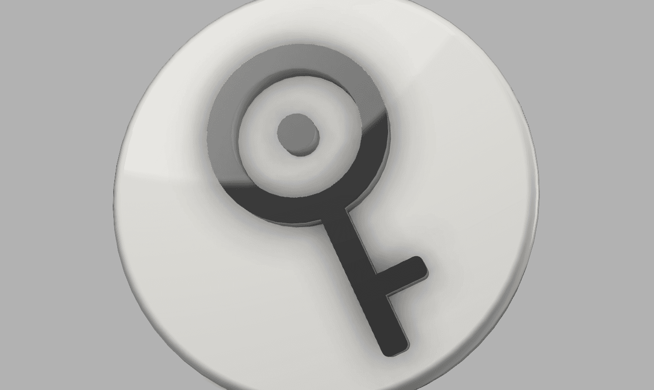 POKEMON UNOWN NON-MMU FRIDGE MAGNET “Q” 3d model