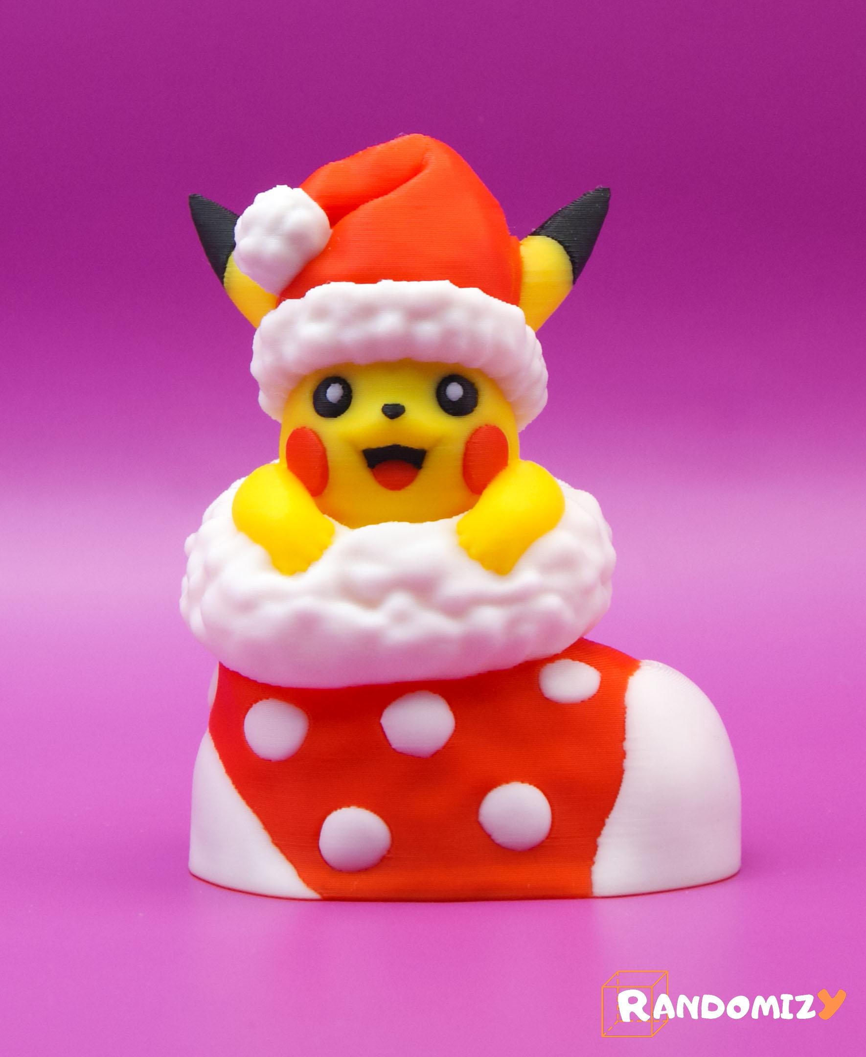 Pikachu in a Christmas Sock_Pose 2 (Decorated Sock)(Fanart) 3d model