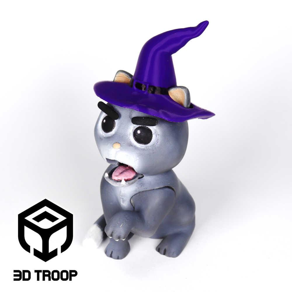 HALLOWEEN LOVELY ANGRY CAT - HAT 3d model