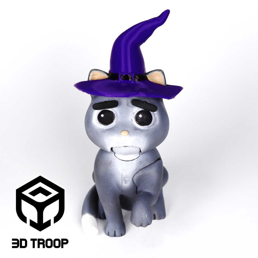 HALLOWEEN LOVELY ANGRY CAT - HAT 3d model