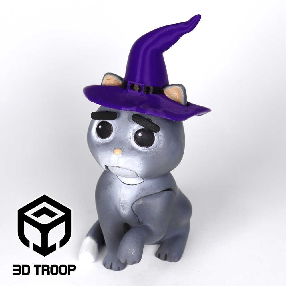 HALLOWEEN LOVELY ANGRY CAT - HAT 3d model