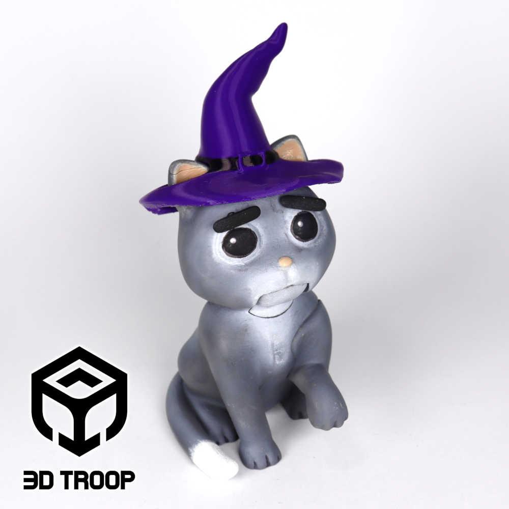 HALLOWEEN LOVELY ANGRY CAT - HAT 3d model