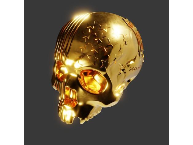 Half Skull American Edition v2 3d model