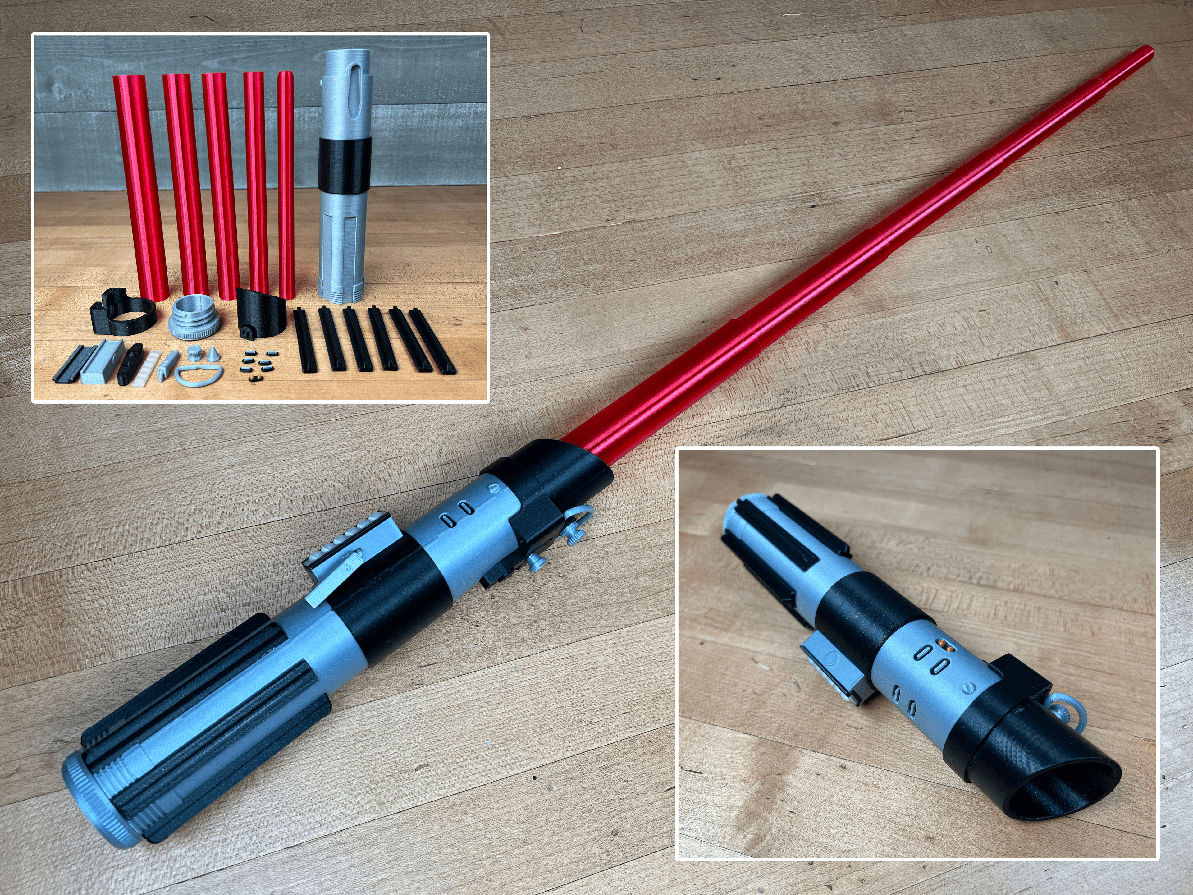 Vader's Multi-Part Lightsaber 3d model