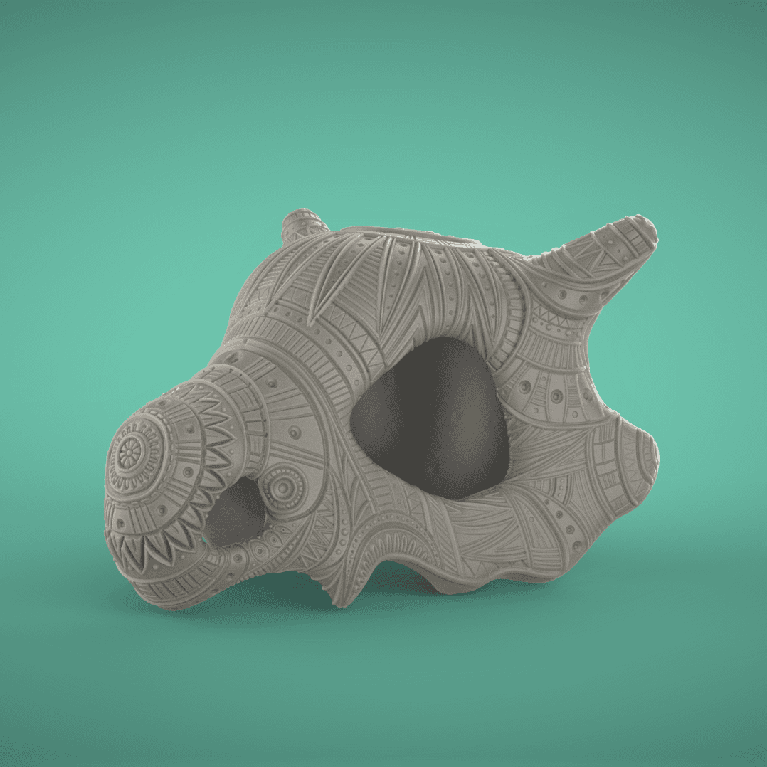 Ornate Cubone Skull (Pokemon) 3d model