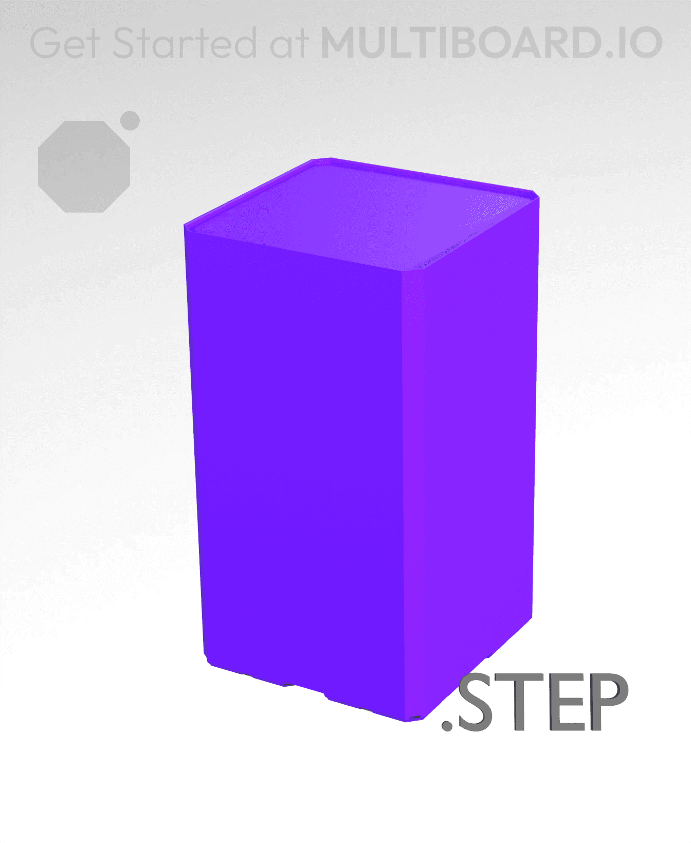 2x2x3·5 - Multibin Insert - STEP Remixing File 3d model