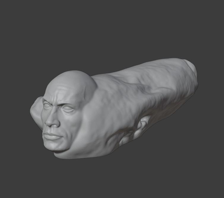 Rockrrito (The Rock + Taco Bell Burrito) 3d model