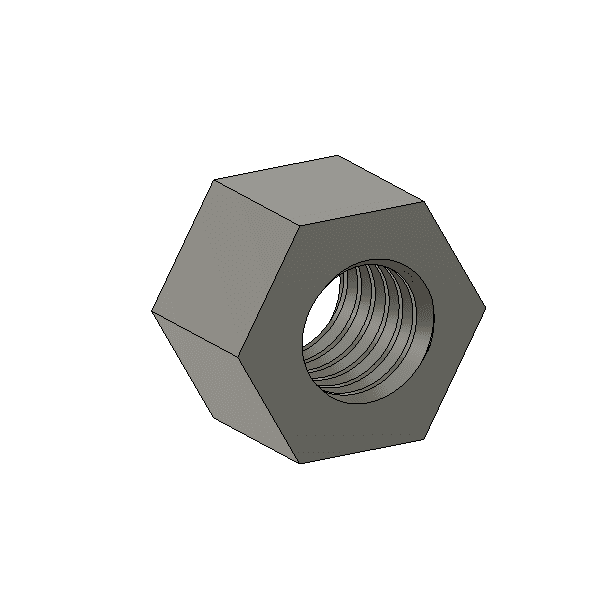 3d printable M5 nut.stl 3d model