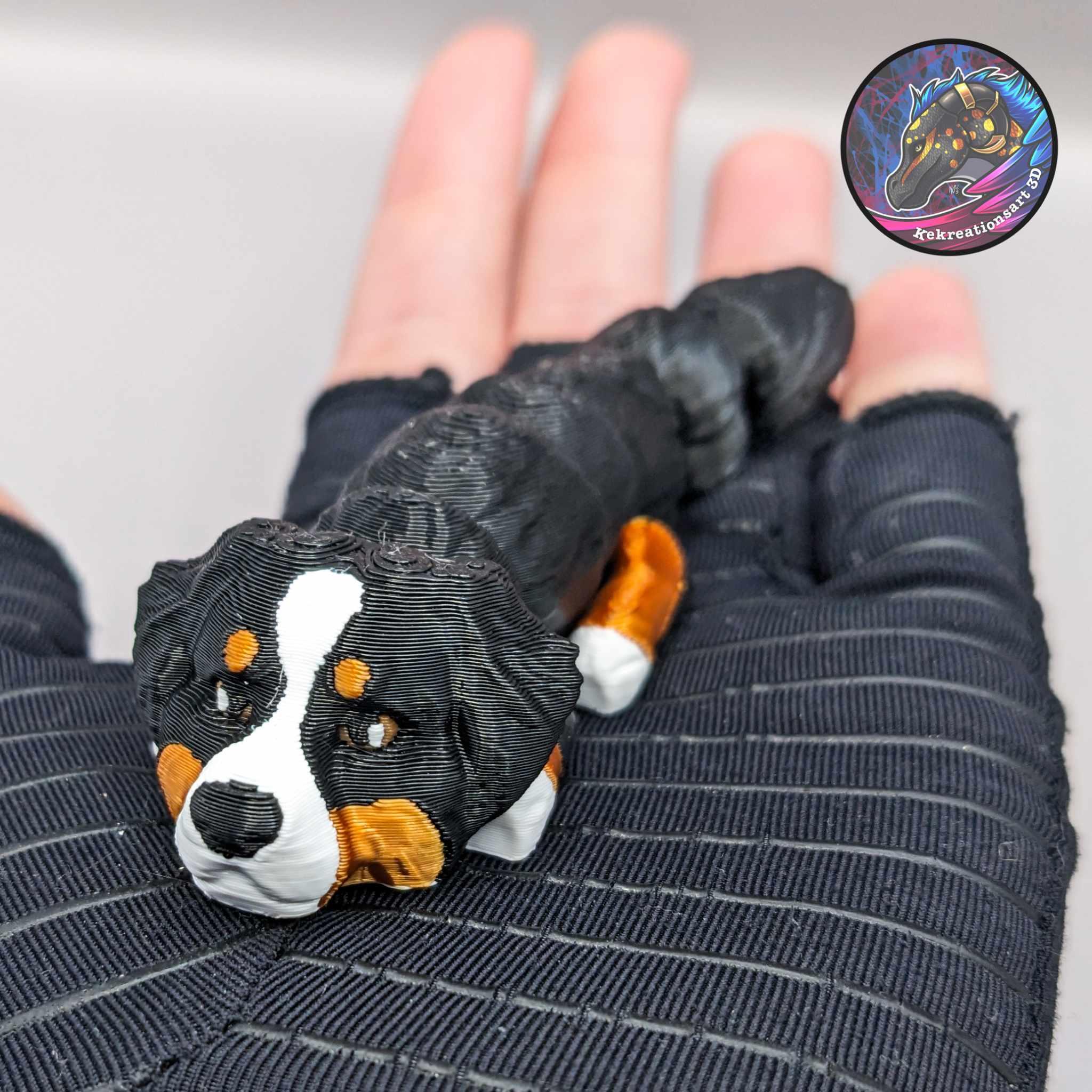 Baby Flexi Dog Keychain Set 2 3d model