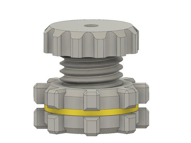 Dry-box Filament Pass-Through - Side view - 3d model