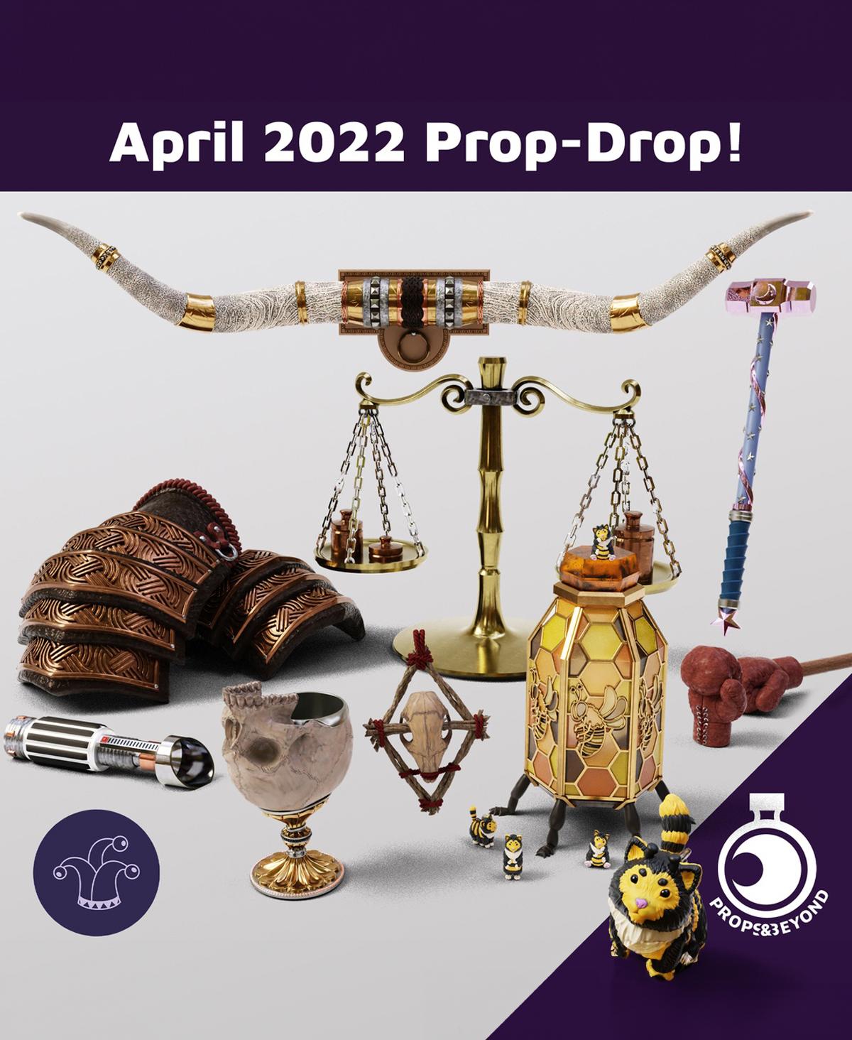 April 2022 Prop Drop - Jester's Bag 3d model