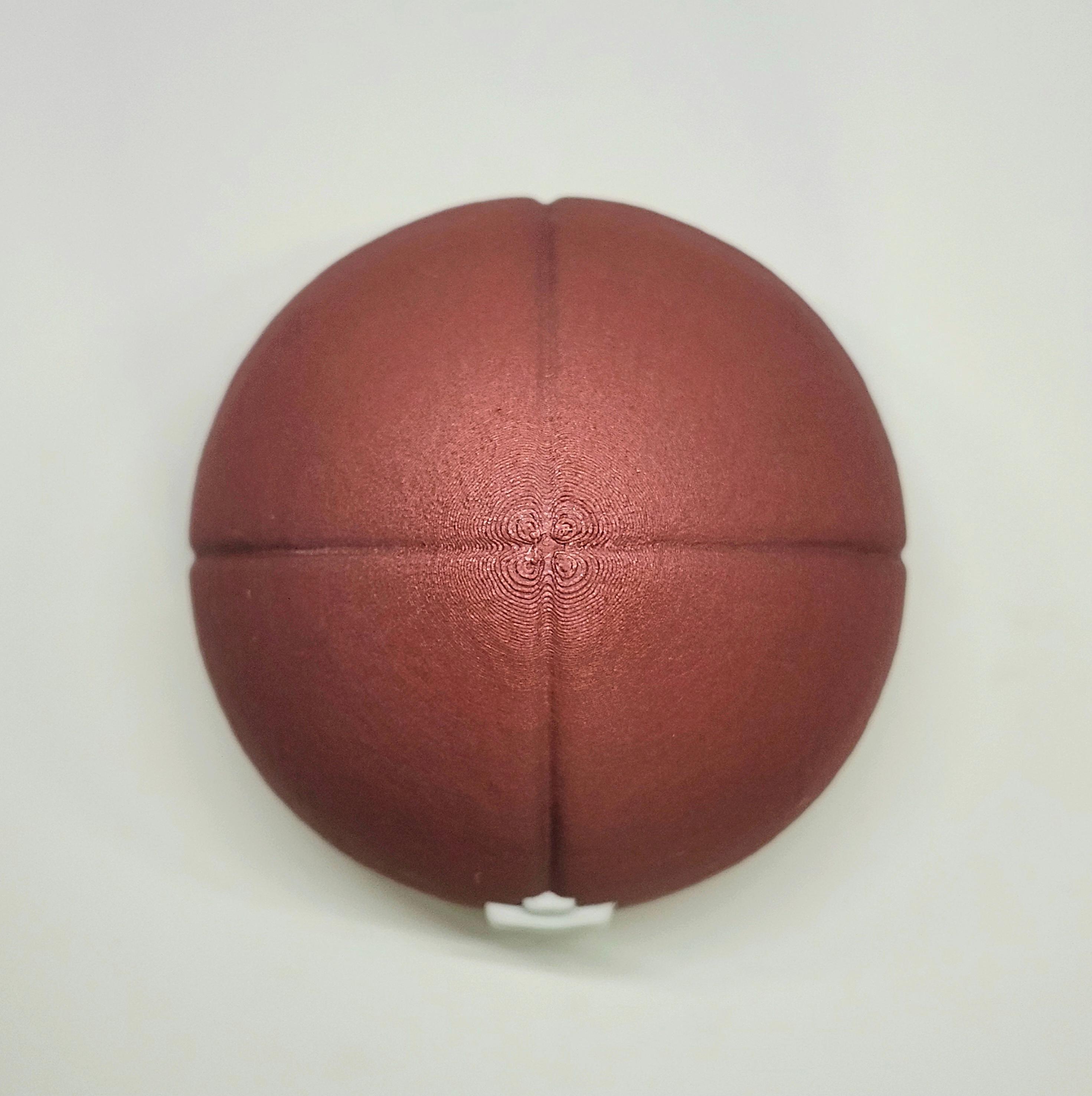 Lifesize Decorative American Football Half v2 :: 'Wall Ballz' Hanging Pop-Out 3D Art Collection 3d model