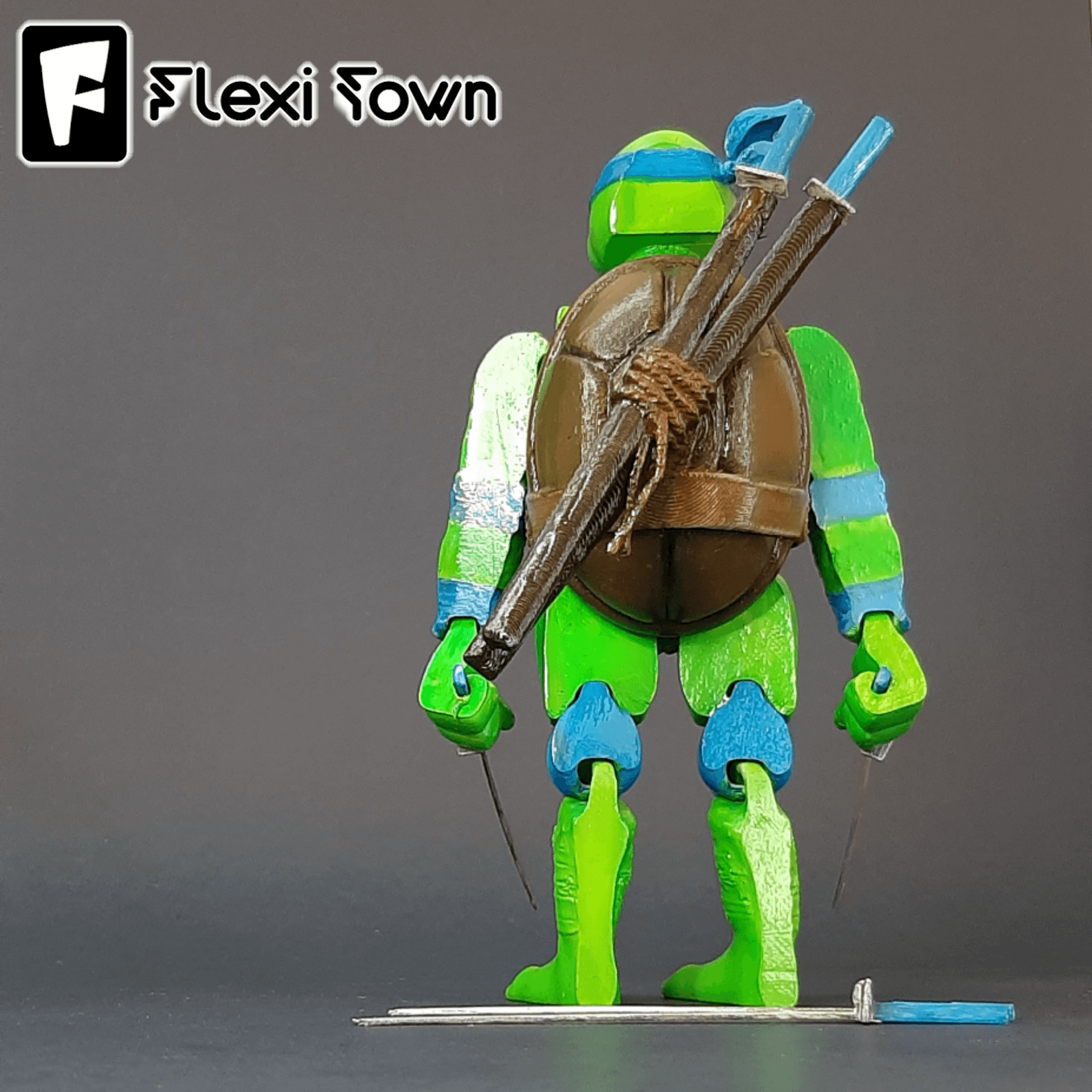 Flexi Print-in-Place Teenage Mutant Ninja Turtles, Leonardo 3d model