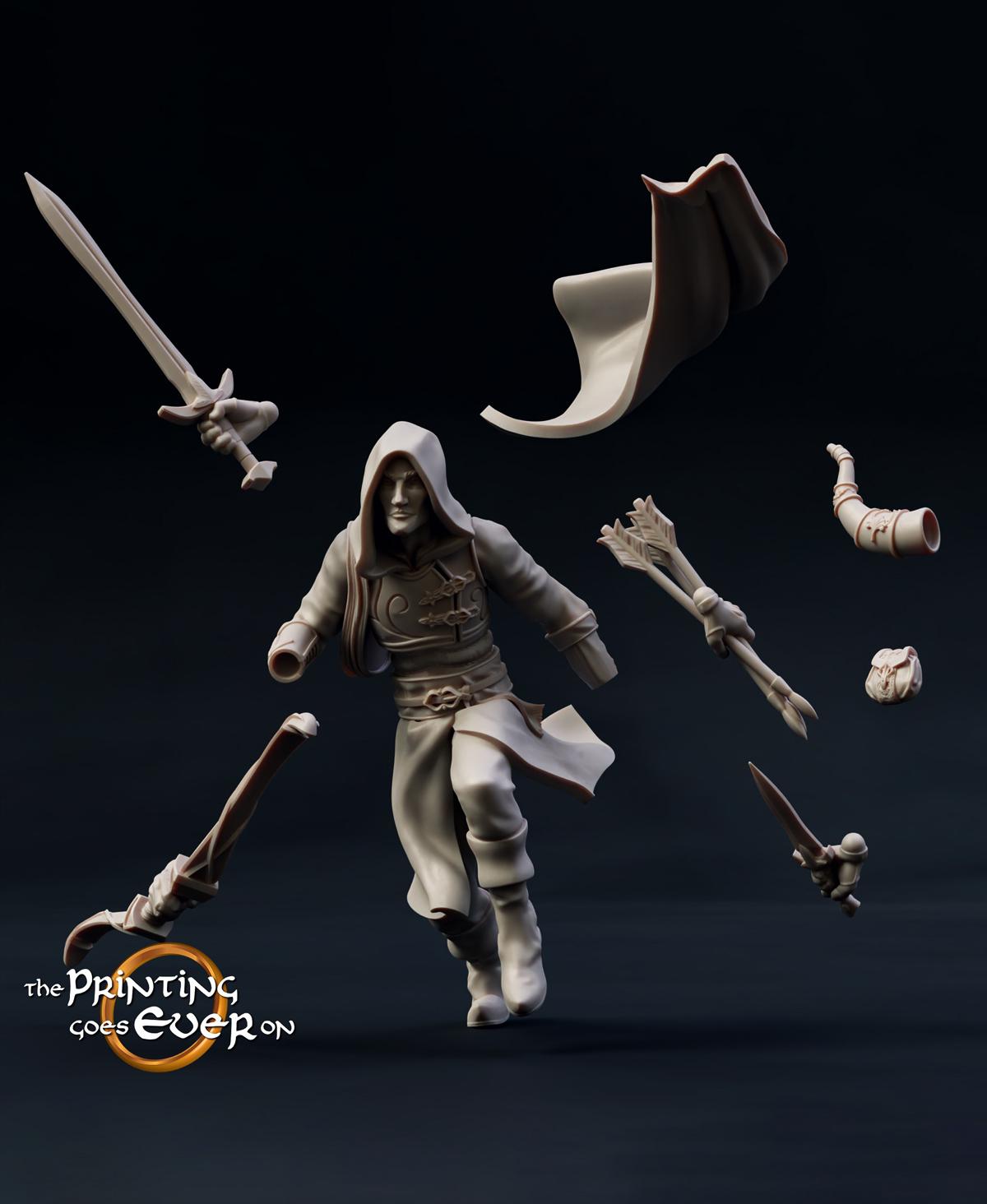 Modular Brightwood Rangers - Presupported 3d model