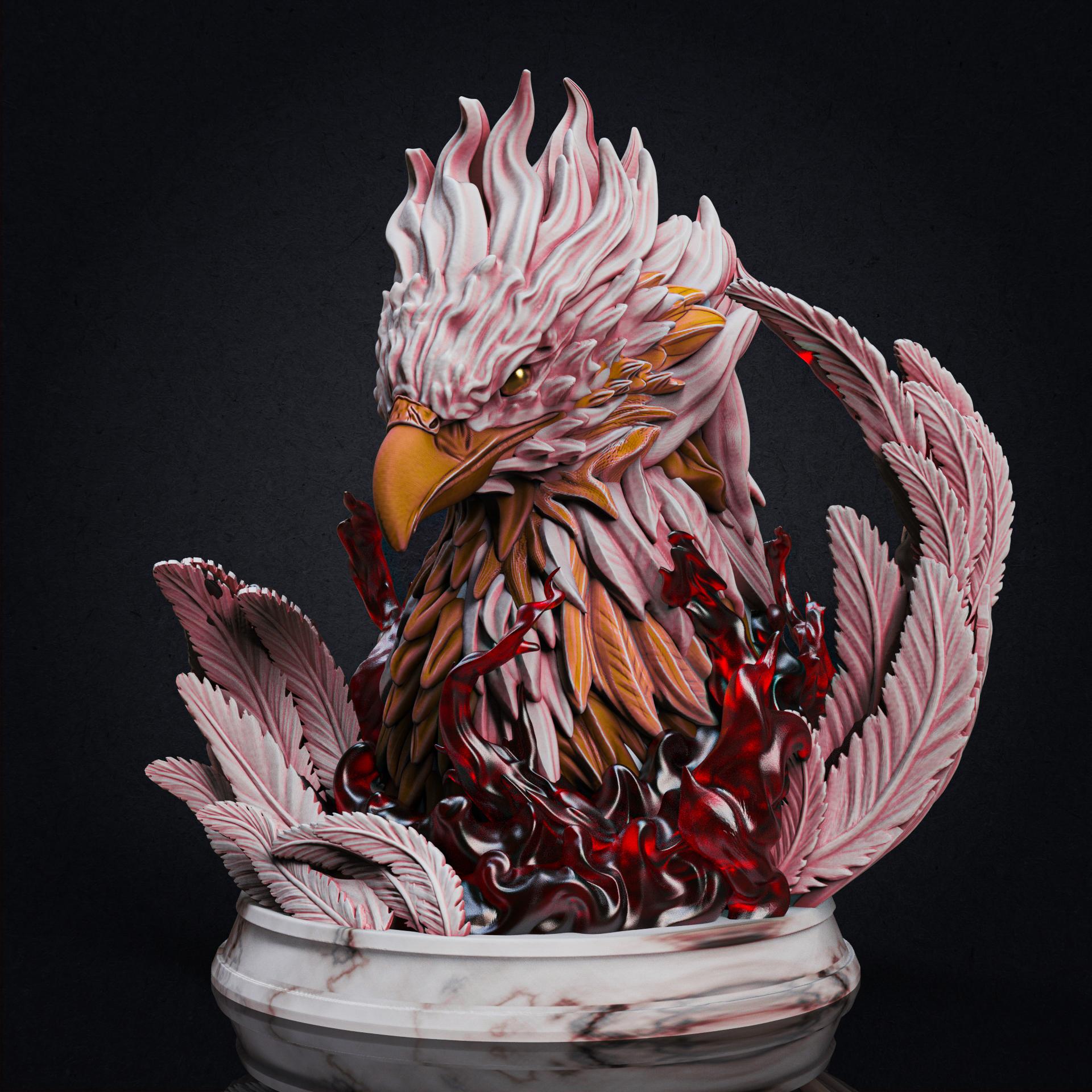 Phoenix bust (Pre-Supported) 3d model