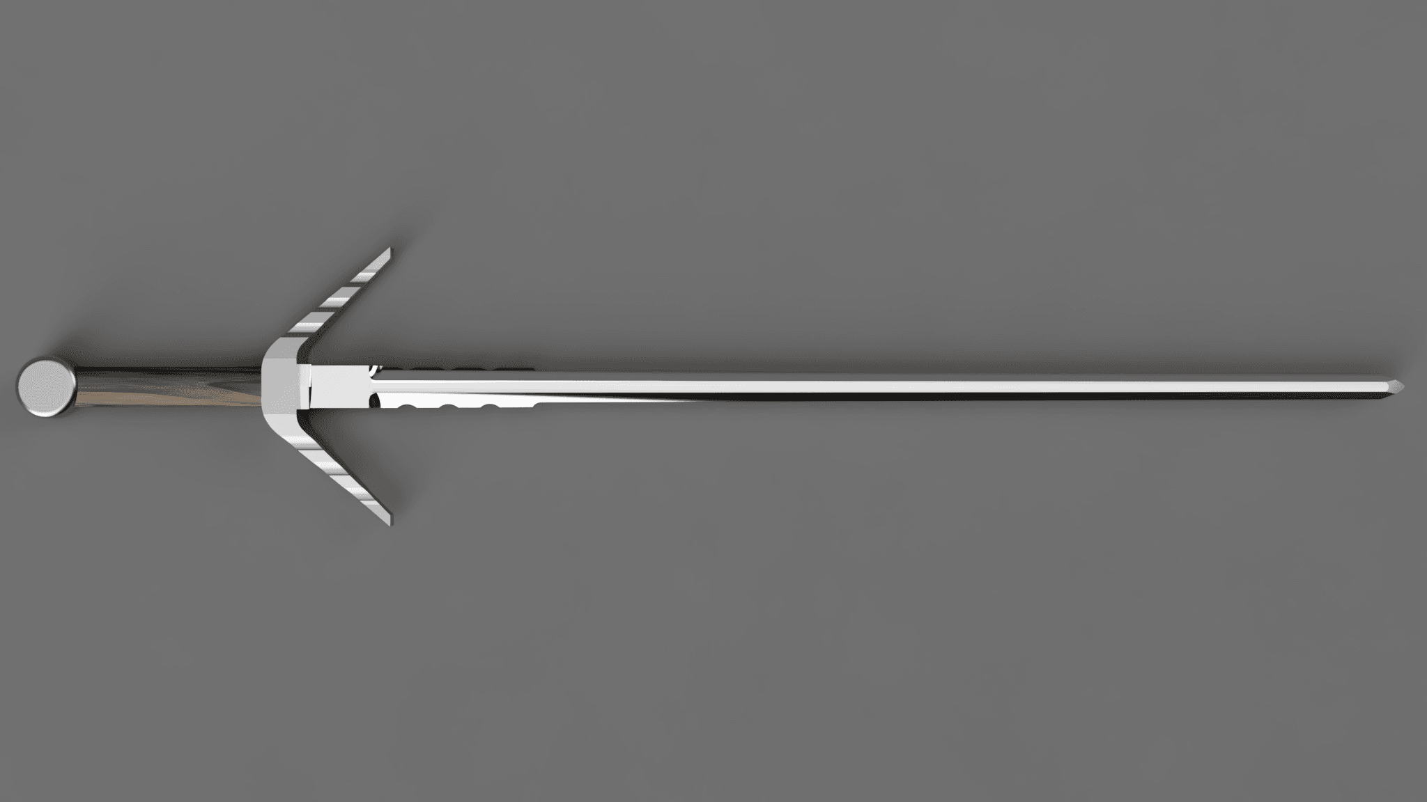 Longsword - fully printable (Life sized) - Render image - 3d model