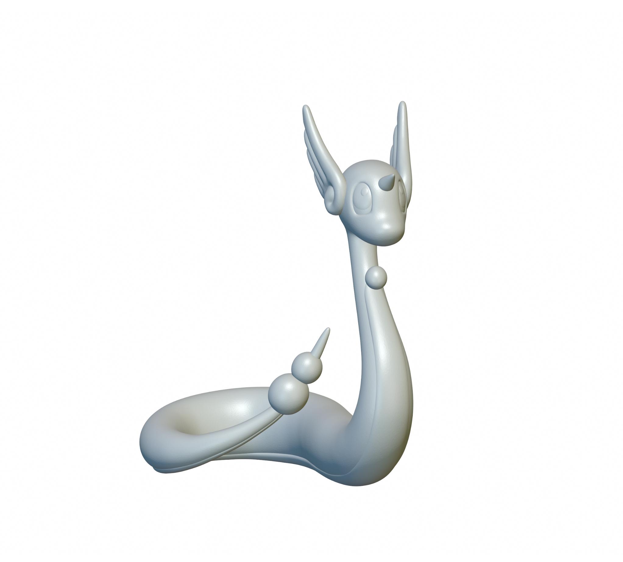 Pokemon Dragonair #148 - Optimized for 3D Printing 3d model